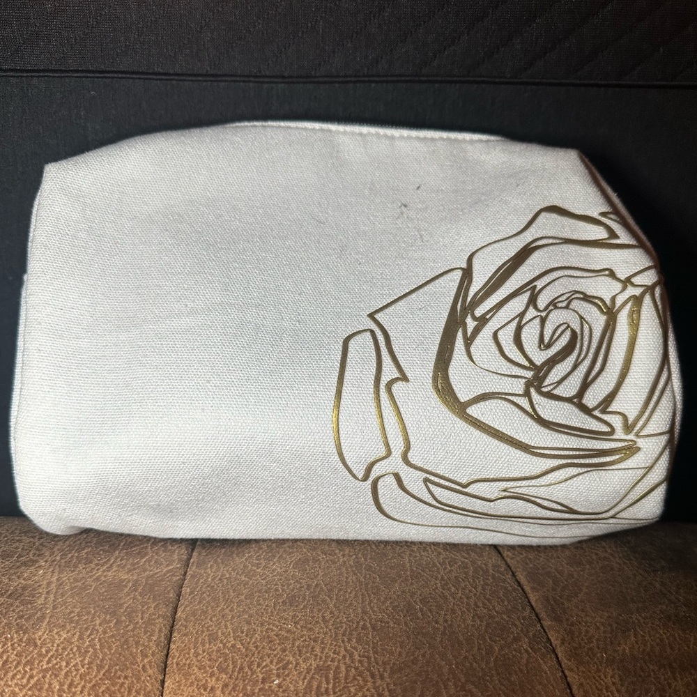 Lancome White Cosmetic Pouch